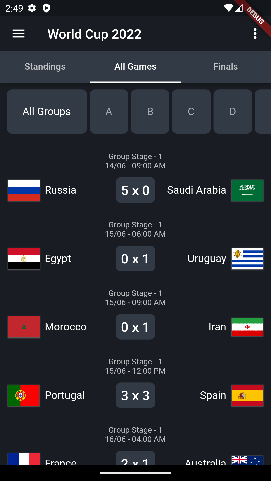 Nagarro World Cup App A Case Study in Flutter Development