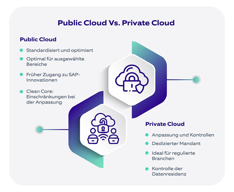 sap private cloud Vs. public cloud