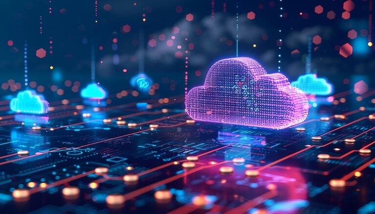 Abstract-image-showing-cloud-computing