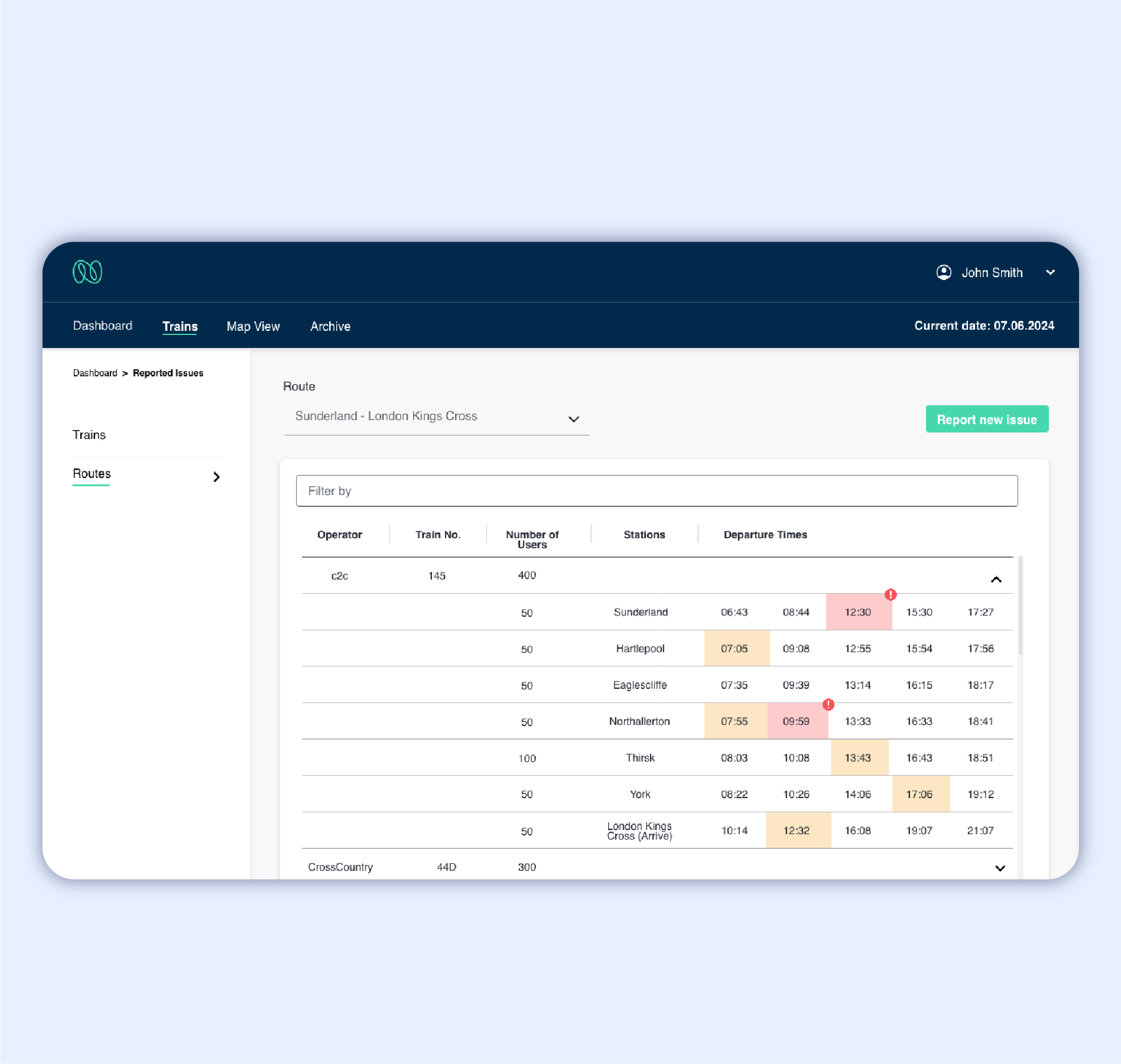 Crowd Sourced Disruption Management​ - Screen 1-1