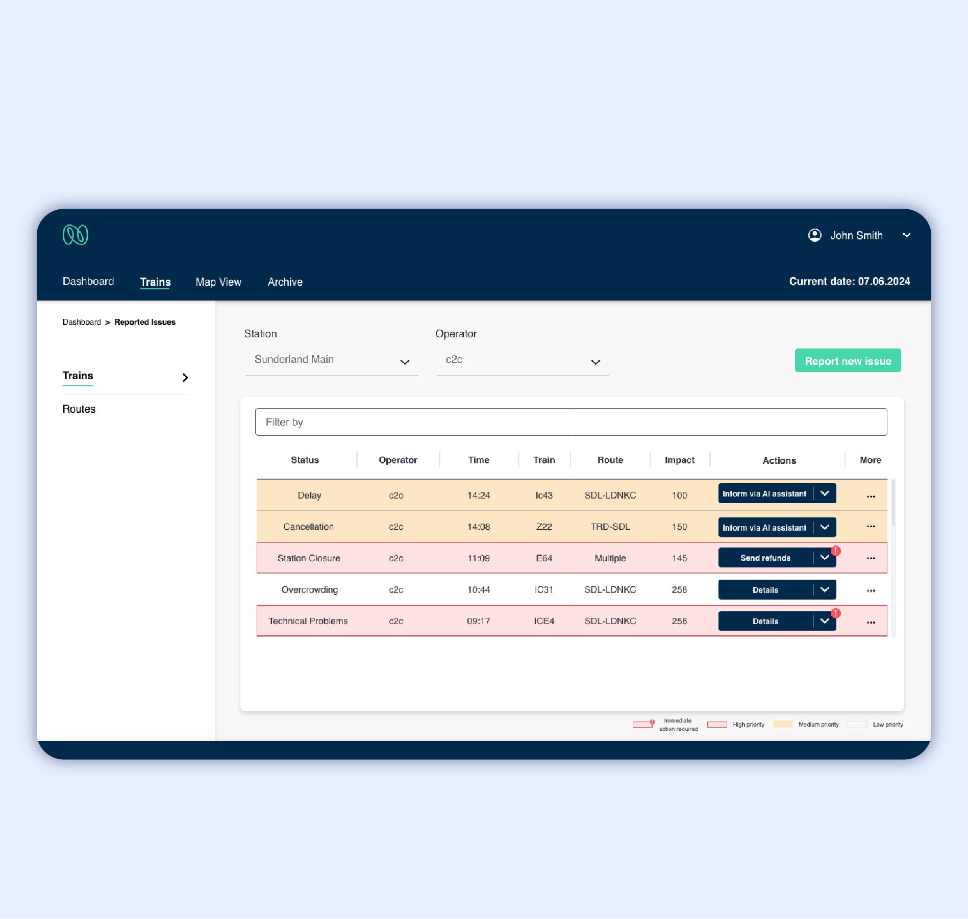 Crowd Sourced Disruption Management​ - Screen 3-1